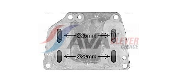 AVA QUALITY COOLING Radiatore olio, Olio motore FT3484