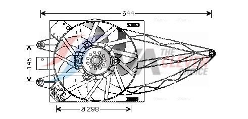 AVA QUALITY COOLING Ventola, Raffreddamento motore FT7528