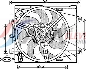 AVA QUALITY COOLING Ventola, Raffreddamento motore FT7564