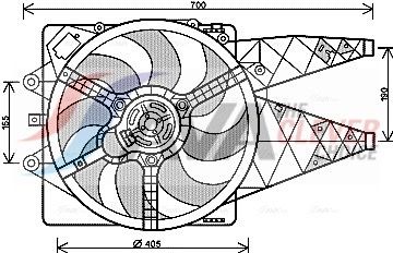 AVA QUALITY COOLING Ventola, Raffreddamento motore FT7567