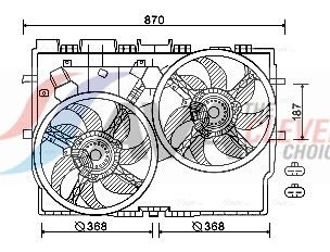 AVA QUALITY COOLING Ventola, Raffreddamento motore FT7584