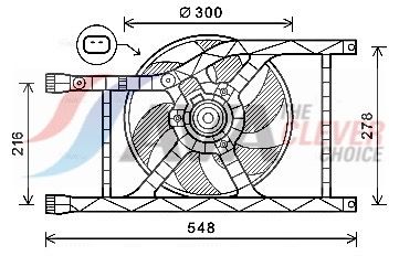 AVA QUALITY COOLING Ventola, Raffreddamento motore FT7593