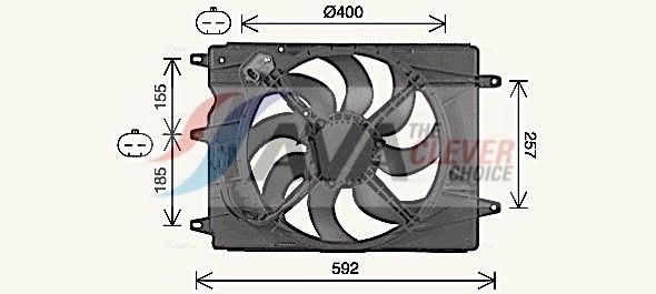AVA QUALITY COOLING Ventola, Raffreddamento motore FT7616