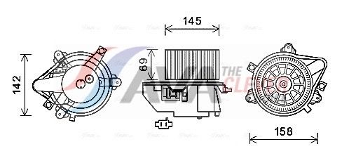 AVA QUALITY COOLING Ventilatore abitacolo FT8419