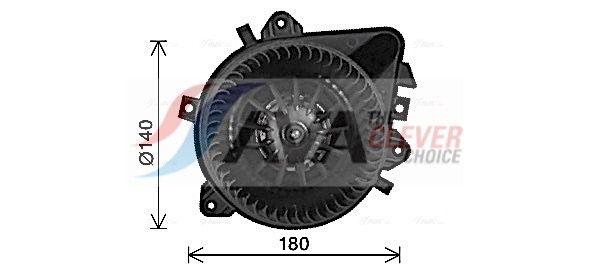 AVA QUALITY COOLING Ventilatore abitacolo FT8485