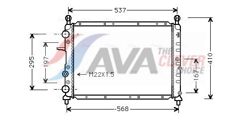 AVA QUALITY COOLING Radiatore, Raffreddamento motore FTA2094