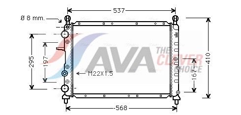 AVA QUALITY COOLING Radiatore, Raffreddamento motore FTA2109