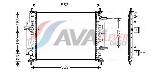 AVA QUALITY COOLING Radiatore, Raffreddamento motore FTA2260