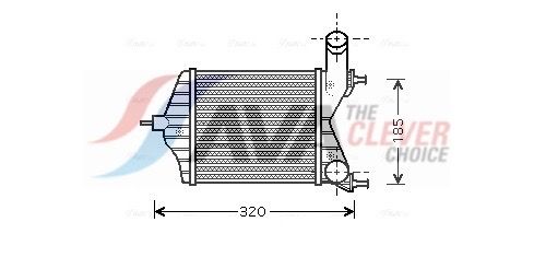 AVA QUALITY COOLING Intercooler FTA4280