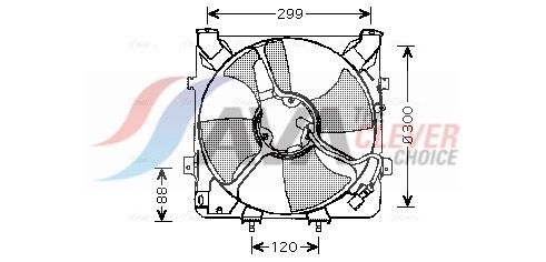 AVA QUALITY COOLING Ventola, Raffreddamento motore HD7522