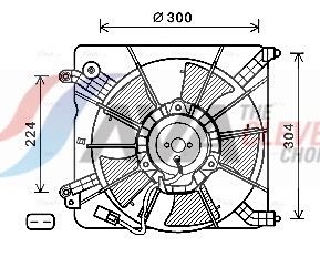 AVA QUALITY COOLING Ventola, Raffreddamento motore HD7537