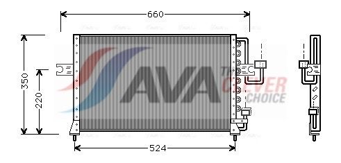 AVA QUALITY COOLING Condensatore, Climatizzatore HY5045