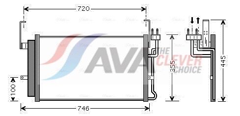 AVA QUALITY COOLING Condensatore, Climatizzatore HY5084D