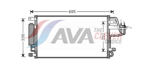 AVA QUALITY COOLING Condensatore, Climatizzatore HY5156D