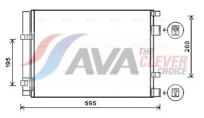 AVA QUALITY COOLING Condensatore, Climatizzatore HY5268D