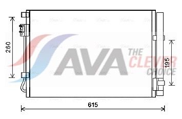 AVA QUALITY COOLING Condensatore, Climatizzatore HY5269D