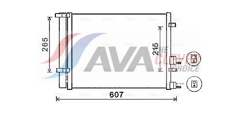 AVA QUALITY COOLING Condensatore, Climatizzatore HYA5244D