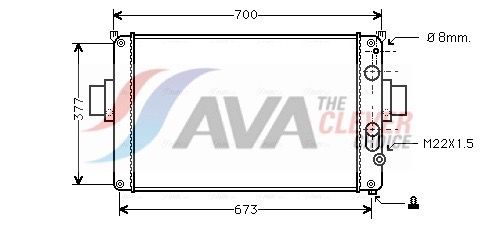 AVA QUALITY COOLING Radiatore, Raffreddamento motore IV2022