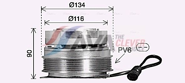 AVA QUALITY COOLING Giunto di collegamento, Ventilatore radiatore IVC157