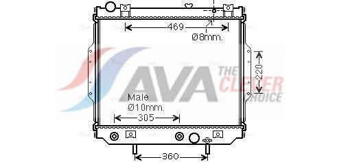 AVA QUALITY COOLING Radiatore, Raffreddamento motore JE2071