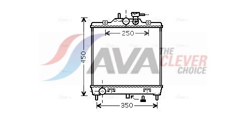 AVA QUALITY COOLING Radiatore, Raffreddamento motore KAA2064