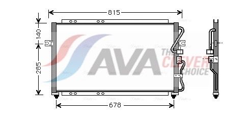 AVA QUALITY COOLING Condensatore, Climatizzatore KA5014