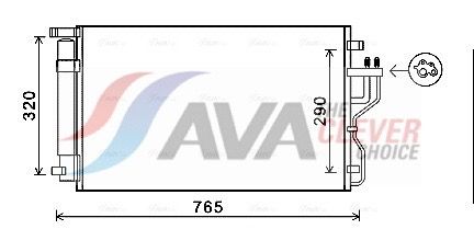 AVA QUALITY COOLING Condensatore, Climatizzatore KA5153D