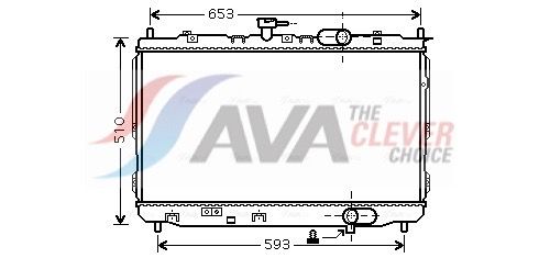 AVA QUALITY COOLING Radiatore, Raffreddamento motore KAA2072