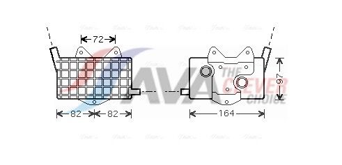 AVA QUALITY COOLING Radiatore olio, Olio motore MS3294