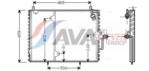 AVA QUALITY COOLING Condensatore, Climatizzatore MS5160
