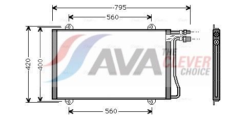 AVA QUALITY COOLING Condensatore, Climatizzatore MS5219