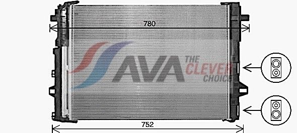 AVA QUALITY COOLING Condensatore, Climatizzatore MS5716D