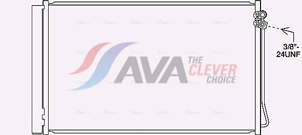 AVA QUALITY COOLING Condensatore, Climatizzatore MS5717D