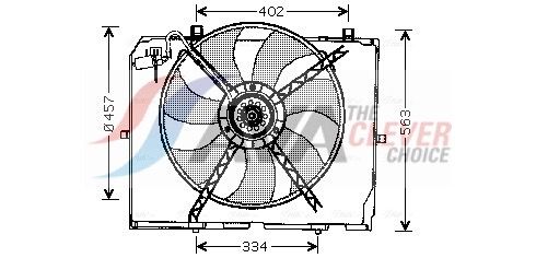 AVA QUALITY COOLING Ventola, Raffreddamento motore MS7503