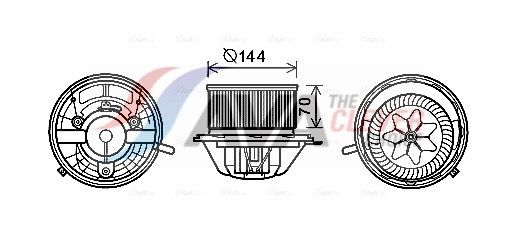 AVA QUALITY COOLING Ventilatore abitacolo MS8607