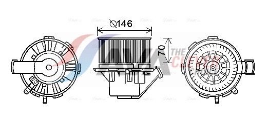 AVA QUALITY COOLING Ventilatore abitacolo MS8648