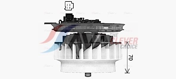 AVA QUALITY COOLING Ventilatore abitacolo MS8777