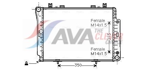 AVA QUALITY COOLING Radiatore, Raffreddamento motore MSA2144