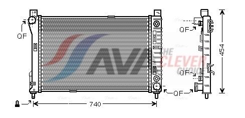 AVA QUALITY COOLING Radiatore, Raffreddamento motore MSA2286