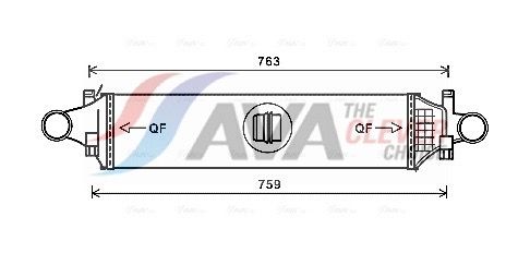 AVA QUALITY COOLING Intercooler MSA4659