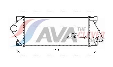 AVA QUALITY COOLING Intercooler MSA4677
