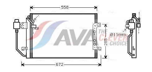 AVA QUALITY COOLING Condensatore, Climatizzatore MSA5257D
