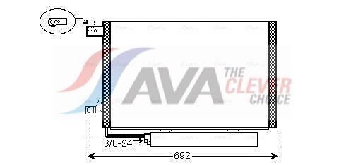 AVA QUALITY COOLING Condensatore, Climatizzatore MSA5386D