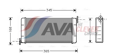 AVA QUALITY COOLING Scambiatore calore, Riscaldamento abitacolo MSA6109