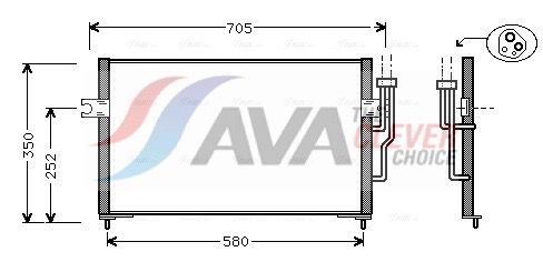 AVA QUALITY COOLING Condensatore, Climatizzatore MT5100