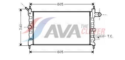 AVA QUALITY COOLING Radiatore, Raffreddamento motore OL2022
