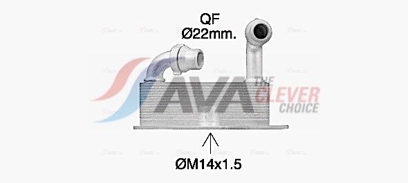 AVA QUALITY COOLING Radiatore olio, Olio motore OL3705