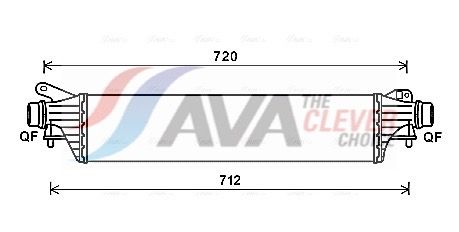 AVA QUALITY COOLING Intercooler OL4661