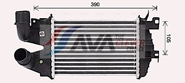 AVA QUALITY COOLING Intercooler OL4691