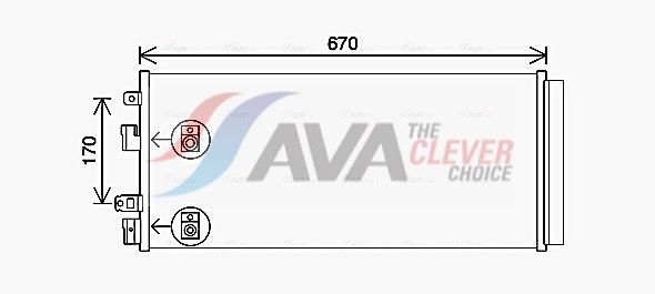 AVA QUALITY COOLING Condensatore, Climatizzatore OL5690D